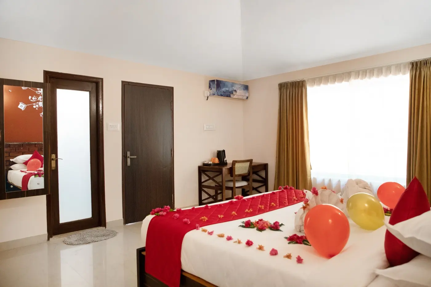 AC rooms at the retreat