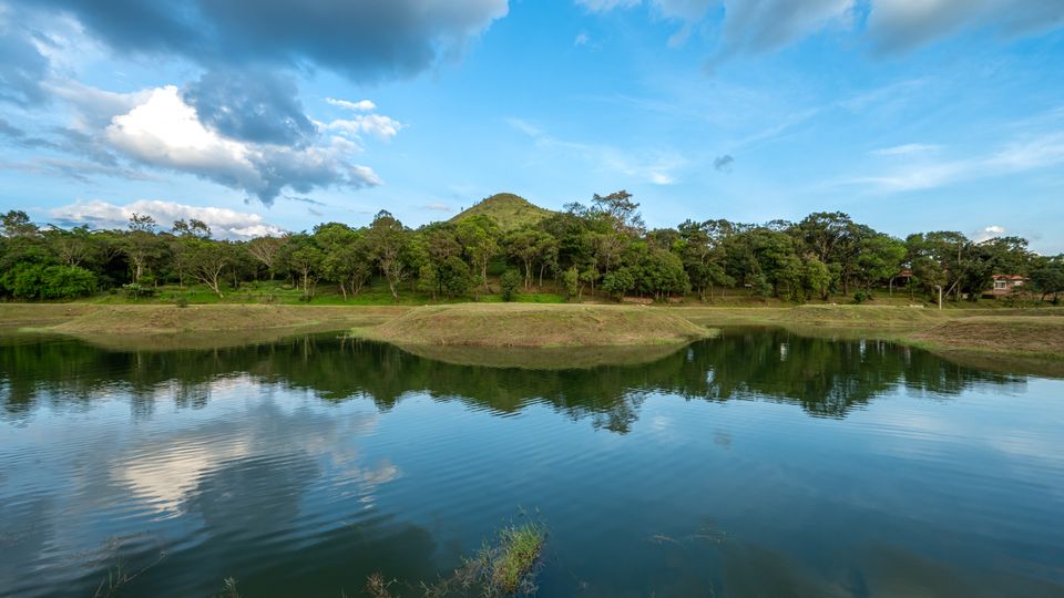 Gudlu Resorts lake view in Chikmagalur