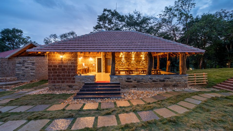 Night view at Gudlu Resorts