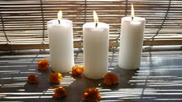 Candle meditation session